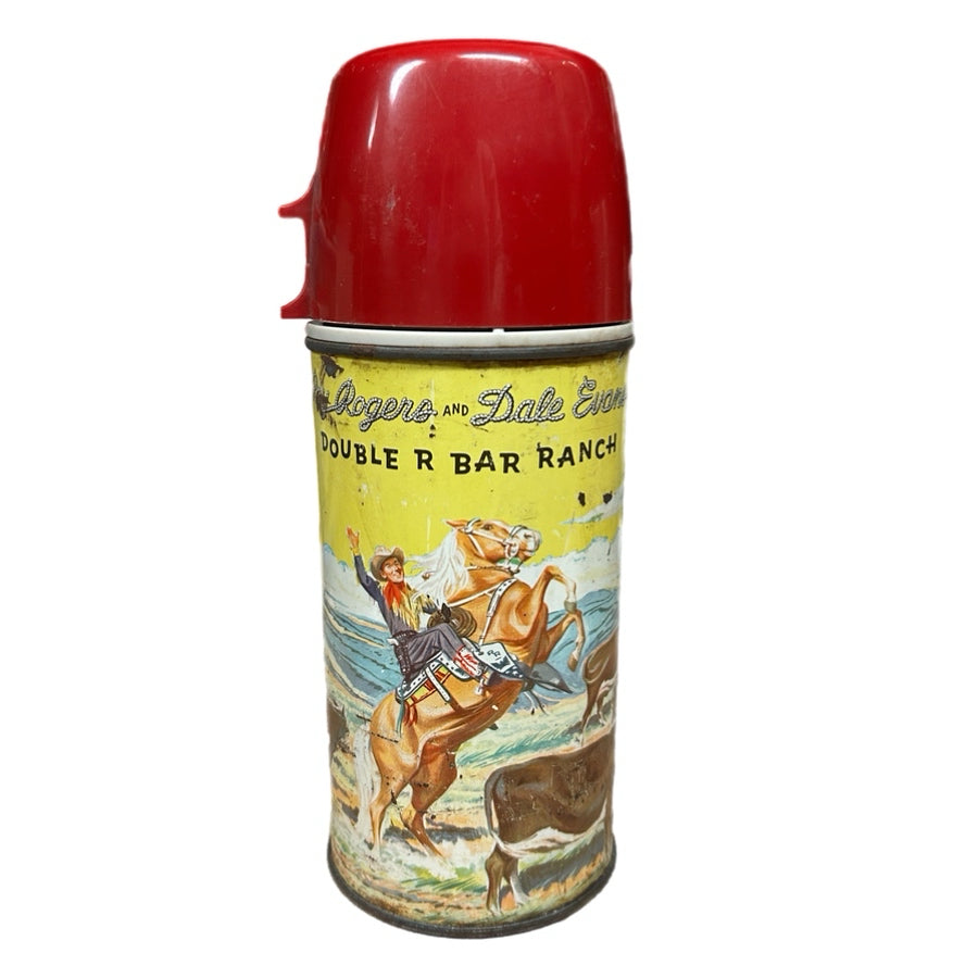 Roy Rogers & Dale Evans Double R Bar Ranch Holtemp Aladdin 1950s Thermos VINTAGE | Finer Things Resale