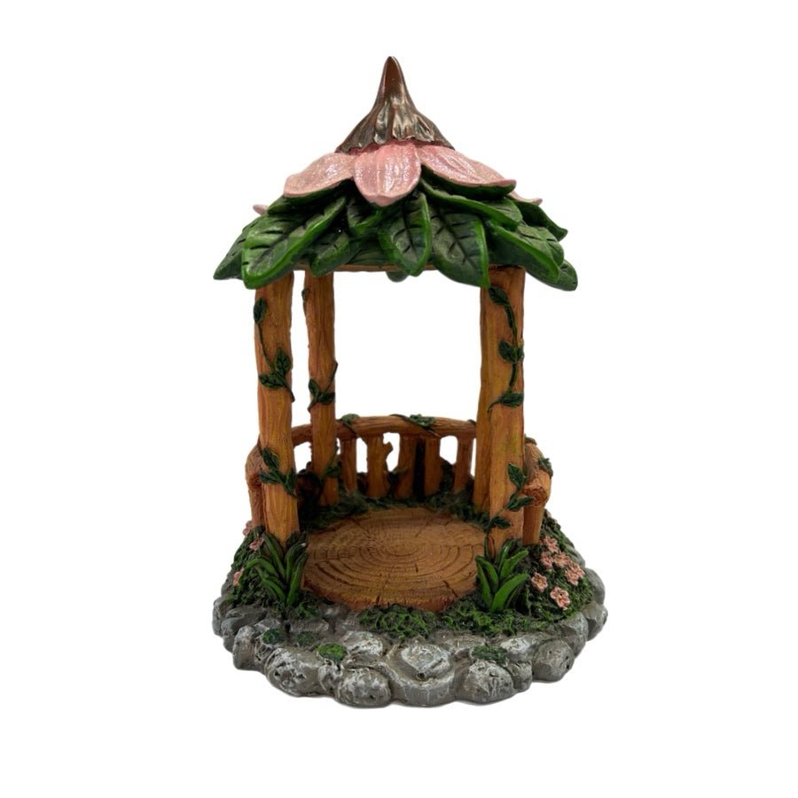 Ashland Spring Tiny Treasures Fairy Garden Gazebo Flower Roof Miniature Figure | Finer Things Resale