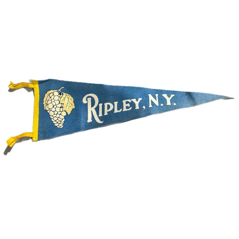Ripley, N.Y. New York felt pennant 26" VINTAGE 1960's | Finer Things Resale