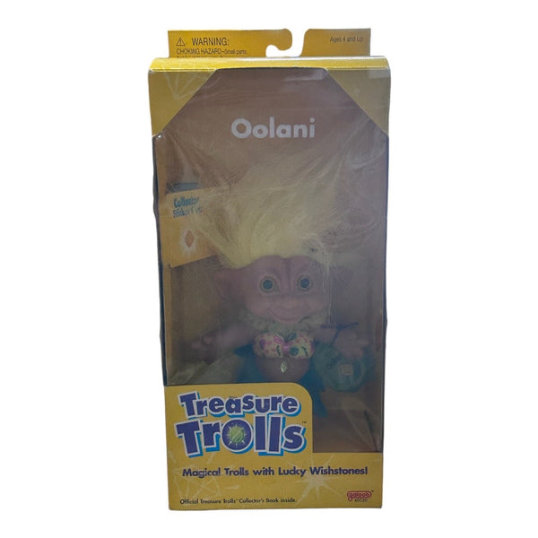 Treasure Trolls Oolani Hula Troll Doll by Galoob 4" VINTAGE 1998 NIB