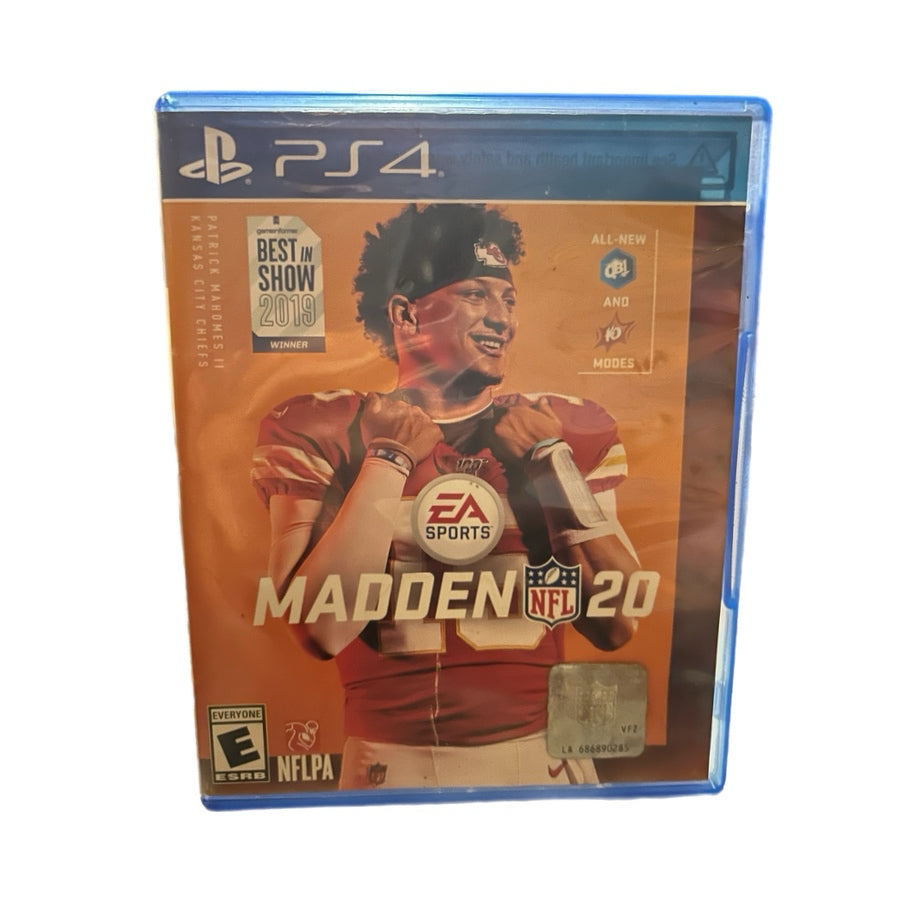 Madden NFL 20 Playstation 4 PS4 EA Sports Patrick Mahomes Football Rated E