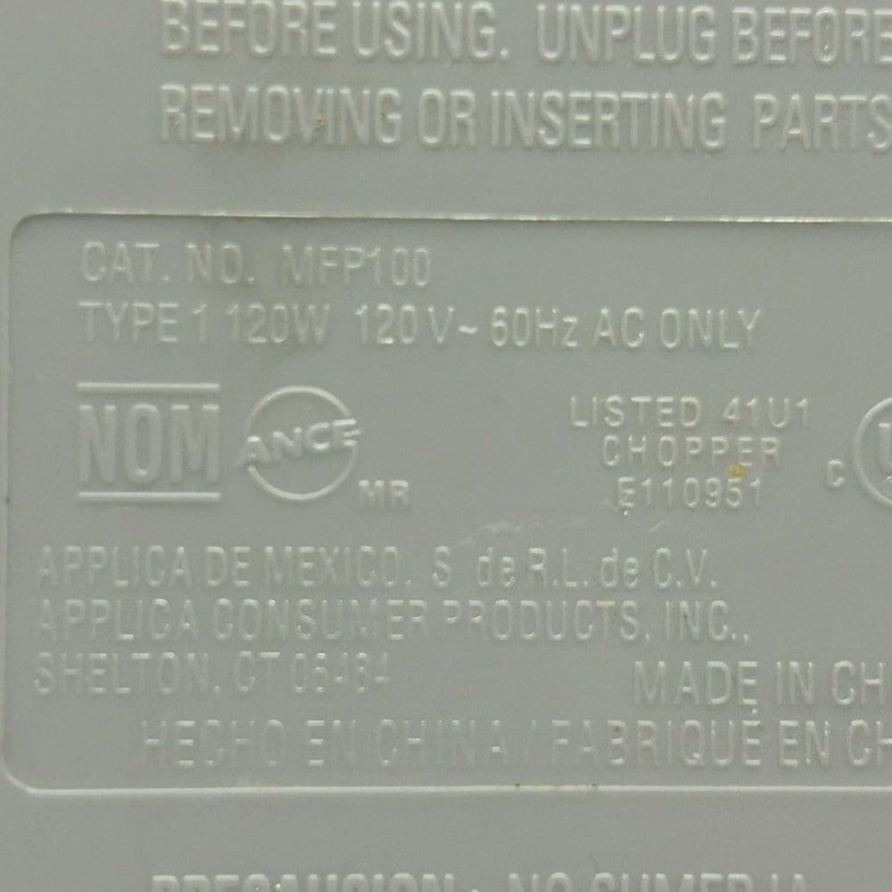 Black & Decker Mini Pro Food Processor REPLACEMENT  blade MFP100 | Finer Things Resale