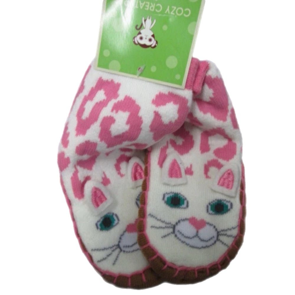 Cozy Creatures Cat Slipper socks NWT SIZE 4 | Finer Things Resale