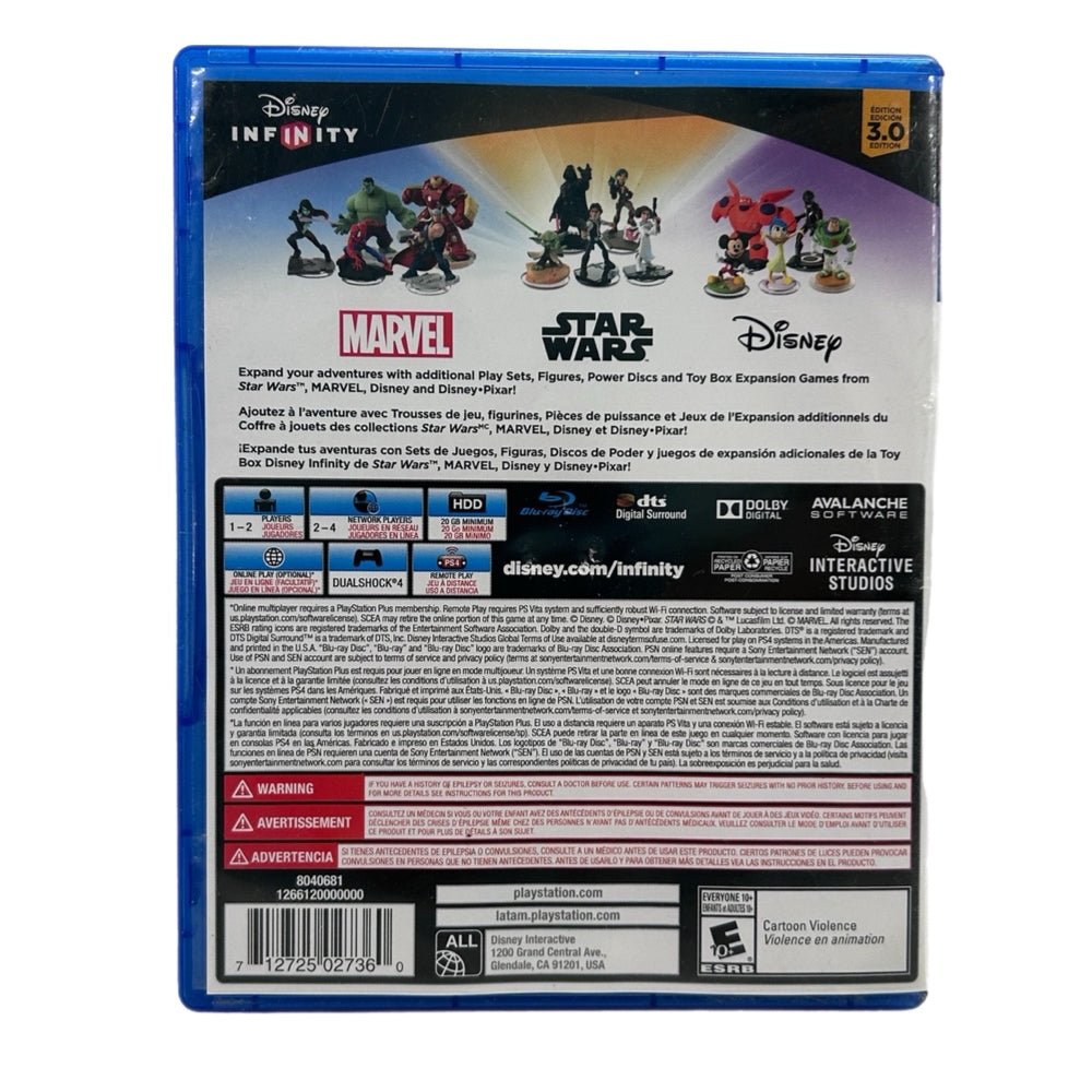 Disney Infinity 3.0 Edition Playstation 4 PS4 game 2015 Rated t 10+ | Finer Things Resale