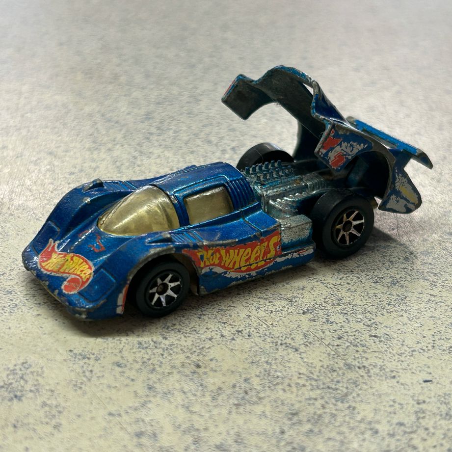 Hot Wheels Sol-Aire CX4 Blue Racing Diecast Car Opening Rear Engine 1983 Malysia | Finer Things Resale