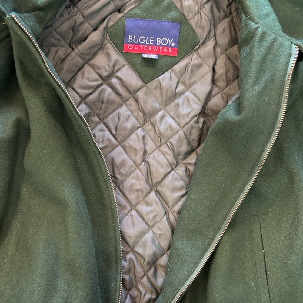 Bugle Boy Wool Coat XLARGE Vintage Retro 1990s Y2K | Finer Things Resale