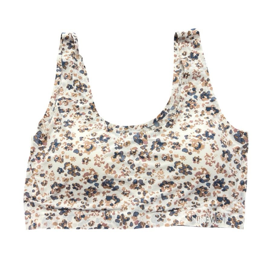 Nine West Intimates Floral LoungeBralette Wireless Stretch Bra SIZE XLARGE | Finer Things Resale