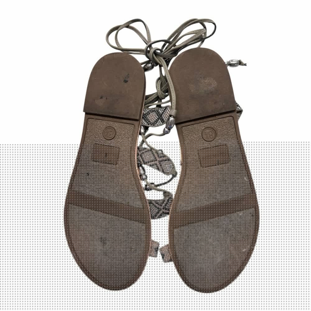 sam & libby gladiator sandals beaded thong flat size 8