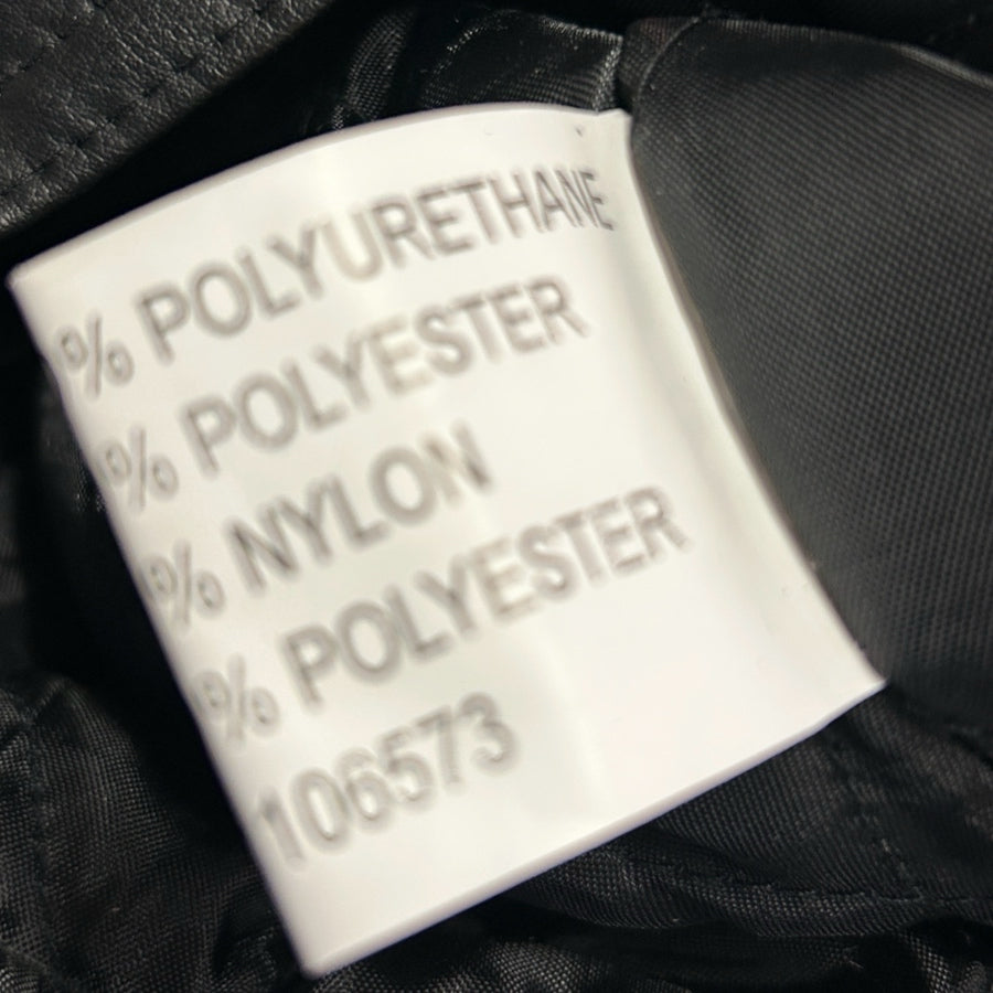 Golden Leather Biker Motorcycle Retro Faux Leather Jacket Coat SIZE 3T | Finer Things Resale