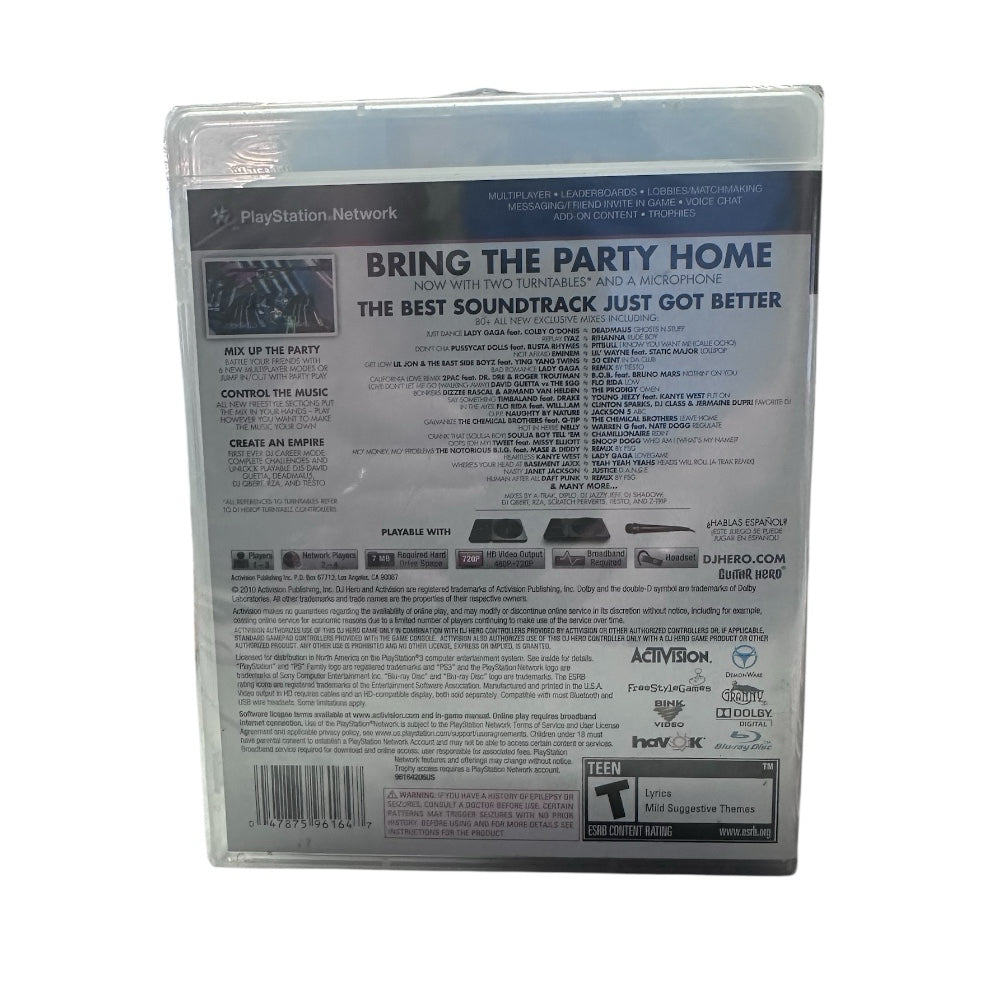 Sony Playstation 3 PS3 DJ Hero 2 2010 BRAND NEW! | Finer Things Resale