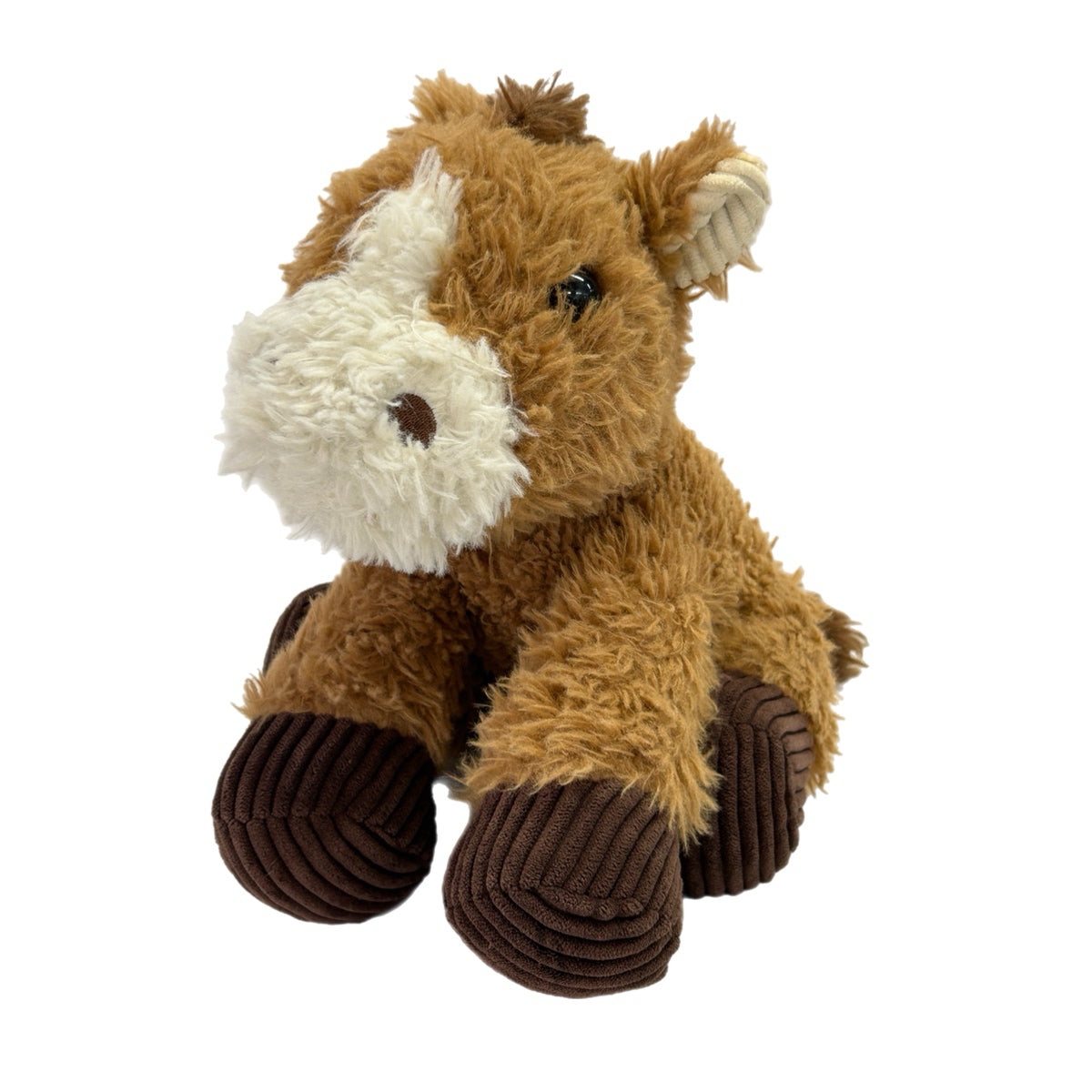 Fiesta Scruffy Brown Sitting Horse stuffed animal plush
