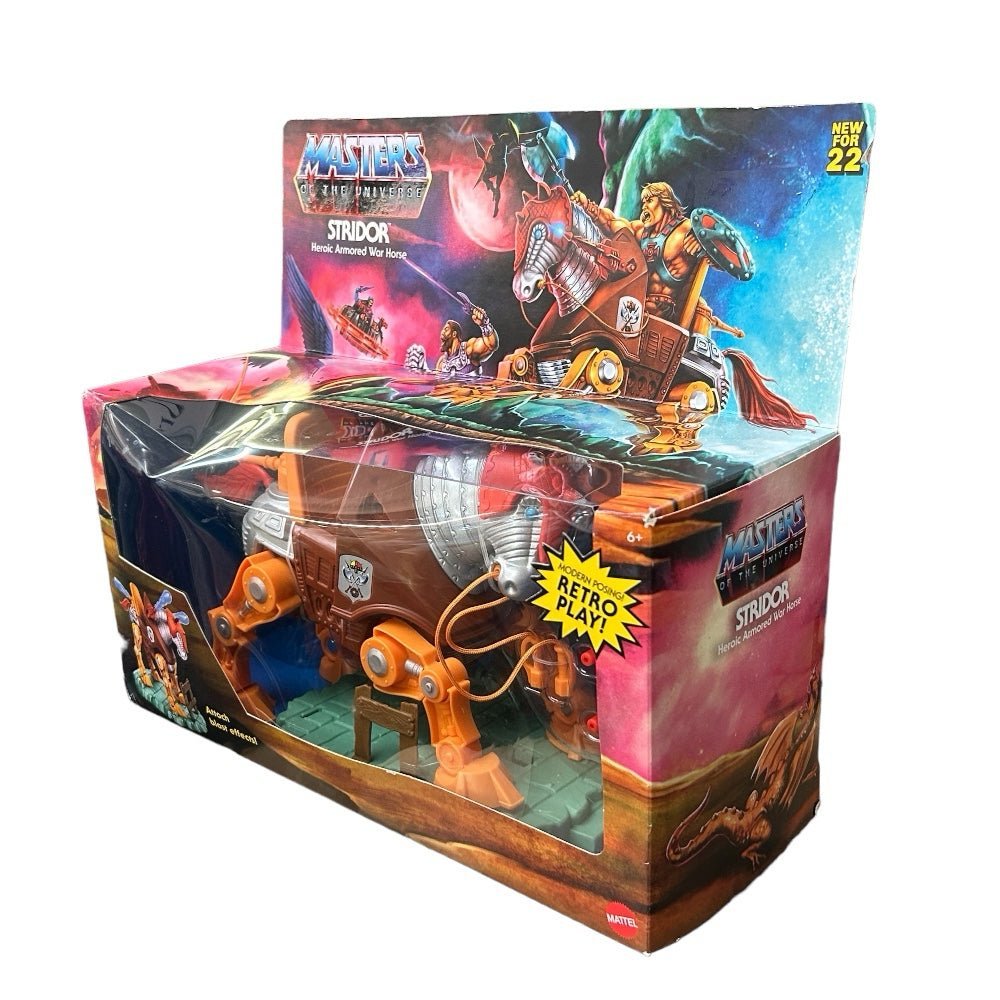 Masters of the Universe Stridor Heroic Armored War Horse action figure Mattel | Finer Things Resale