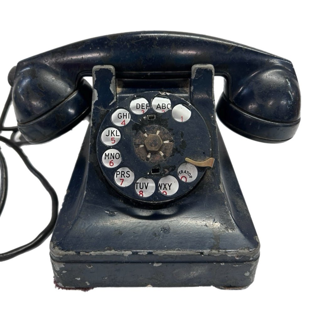 Bell System By Western Electric Rotary Desk Telephone F1 Bakelite VINTAGE 1940s | Finer Things Resale