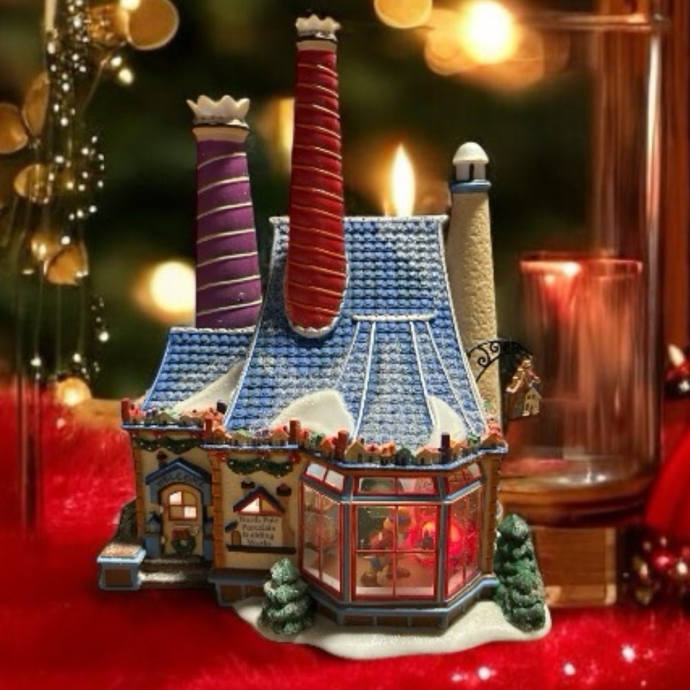 dept 56 north pole porcelain building works village house 30 anniversay retired