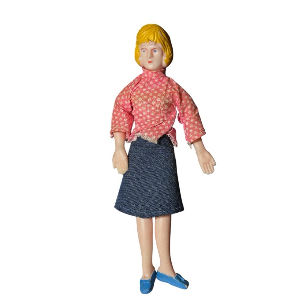 Vintage 1960s Bendable Posable  Rubber  Doll 6 inch | Finer Things Resale