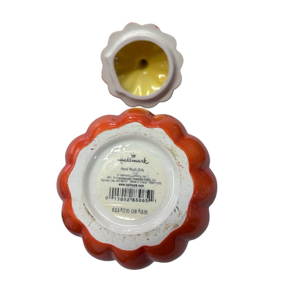 Hallmark Halloween Jack-O-Lantern Pumpkin Ceramic Cookie Candy Jar RETIRED | Finer Things Resale