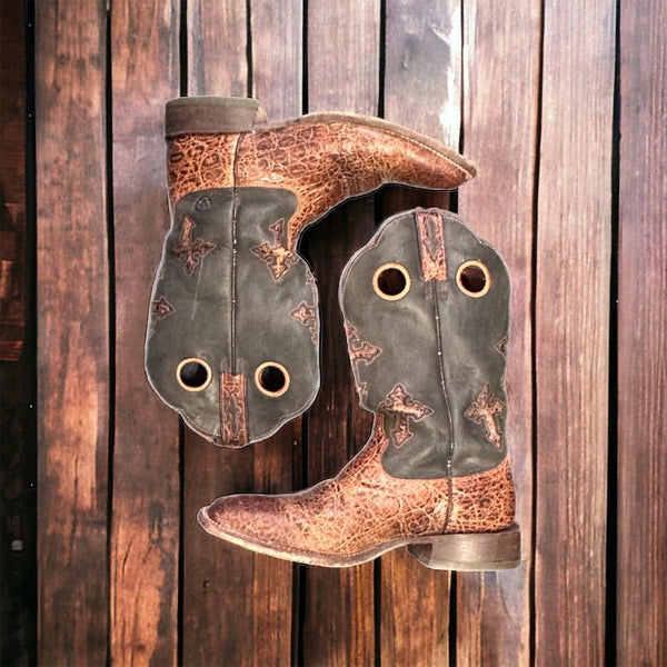 Ariat Rancheroo Western Cowboy Boots Cross MENS SIZE 11D