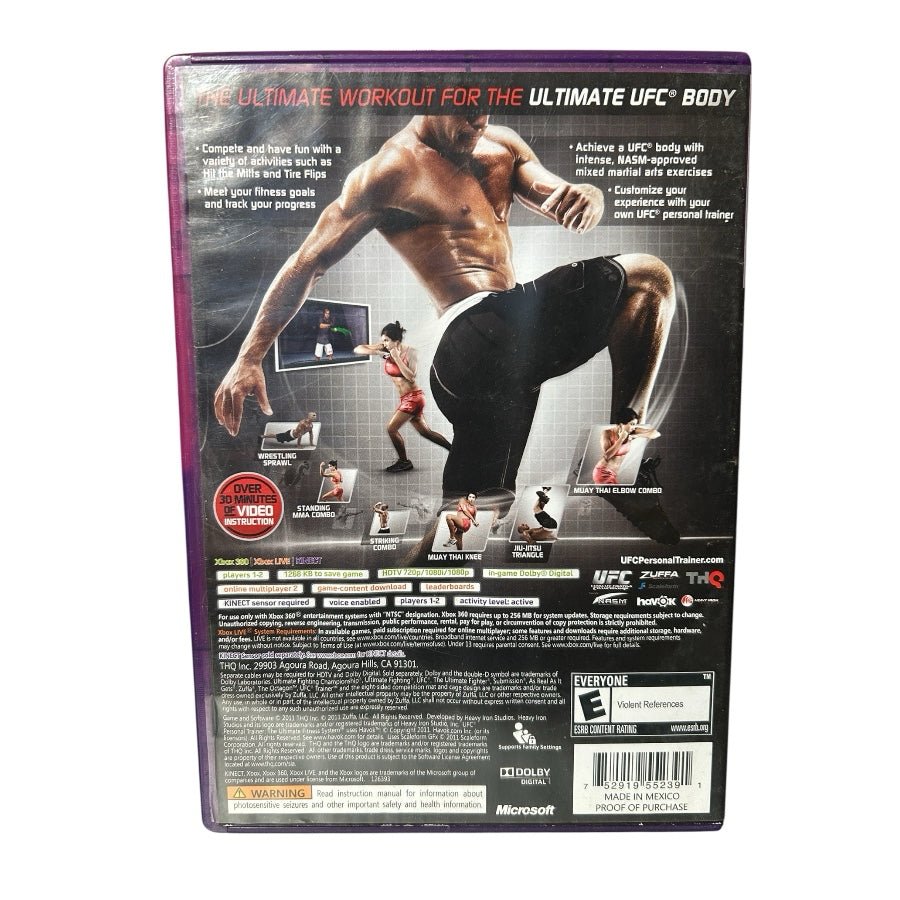 UFC Personal Trainer: The Ultimate Fitness System XBOX 360 Kinect 2011 | Finer Things Resale