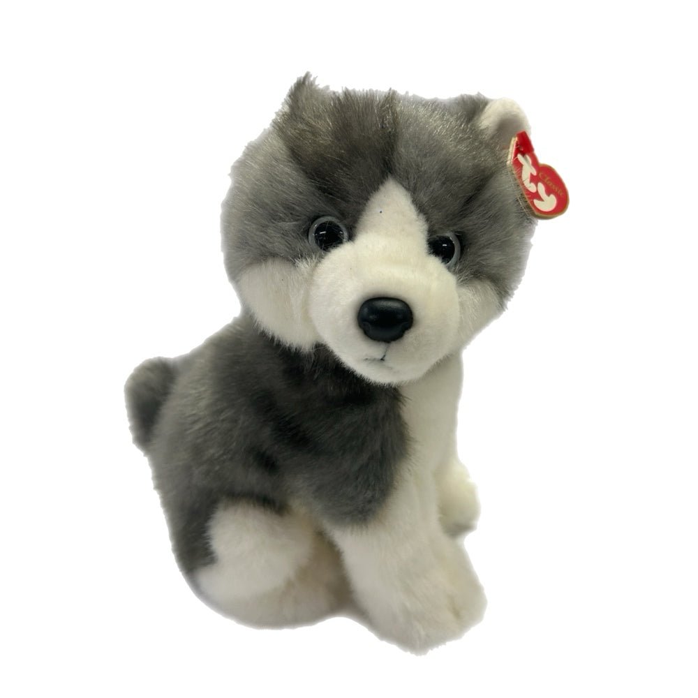 TY Classic Boomtown Husky Wolf Dog Plush Stuffed Animal with tag 2007 | Finer Things Resale