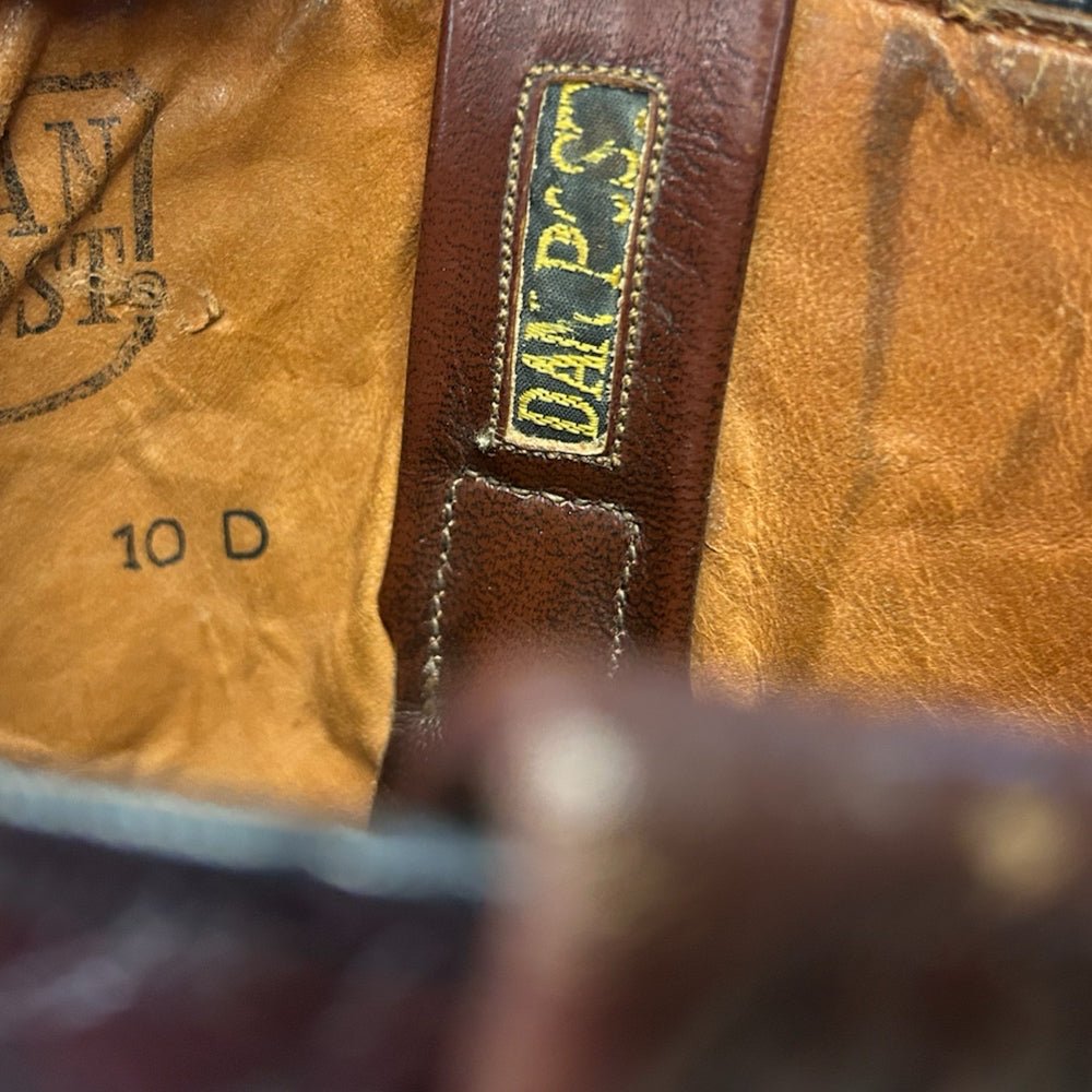 Dan Post Western Cowboy Boots Cherry Brown MENS SiZE 10D 6934 | Finer Things Resale