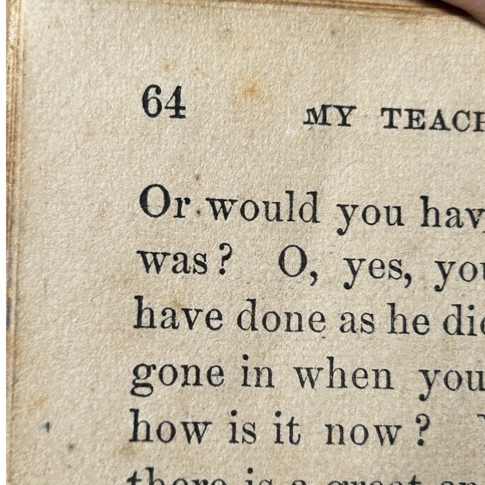 My Teacher's Gem c.1868 Lee & Shepard Miniature Book Inscribed 1874 | Finer Things Resale