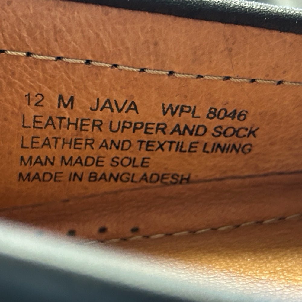 Alfani Java Black Leather Loafer Driving Shoes SIZE 12M NEW IN BOX | Finer Things Resale