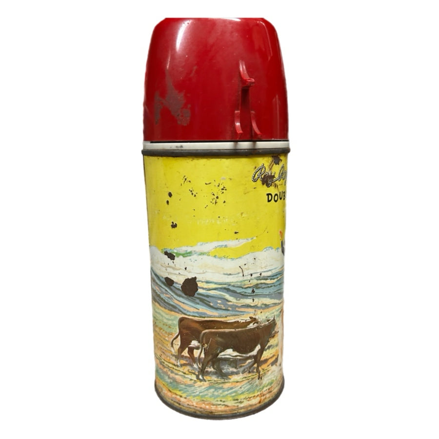 Roy Rogers & Dale Evans Double R Bar Ranch Holtemp Aladdin 1950s Thermos VINTAGE | Finer Things Resale