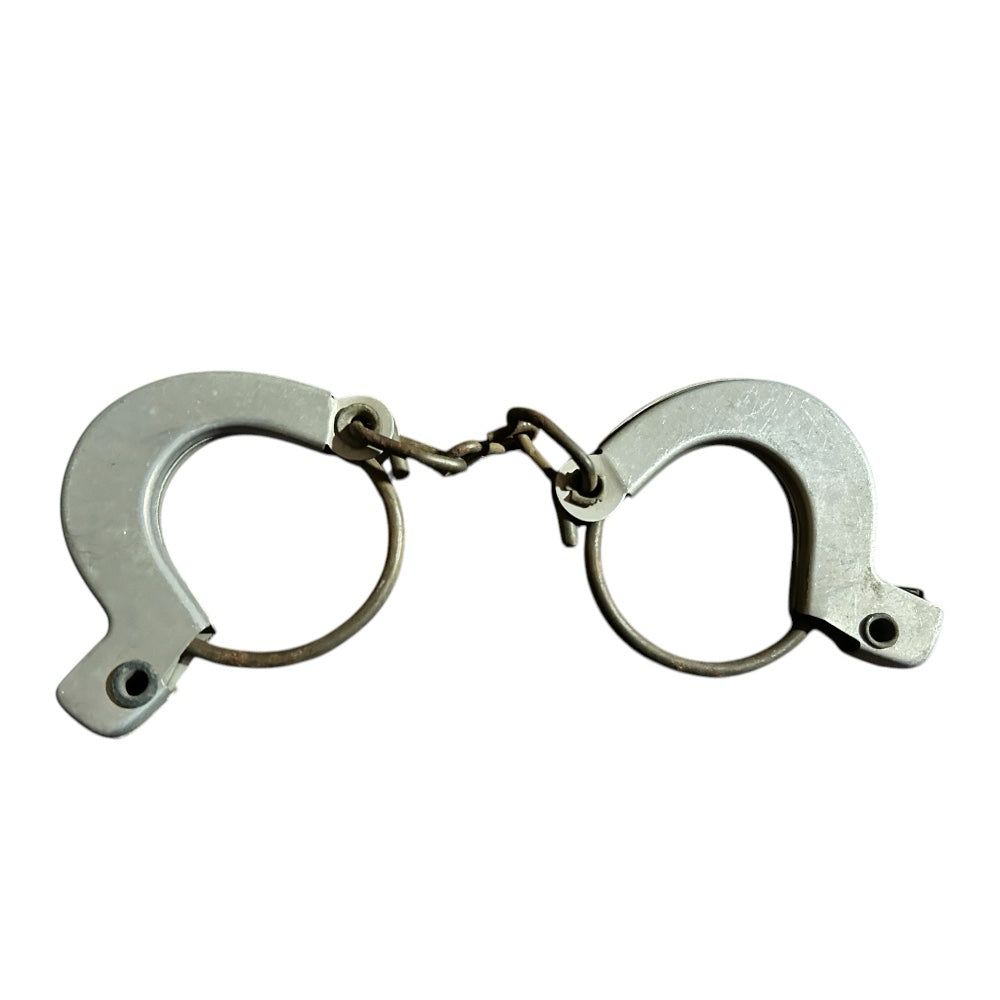 Western Childs Metal Handcuffs keyless spring release VINTAGE 1960's