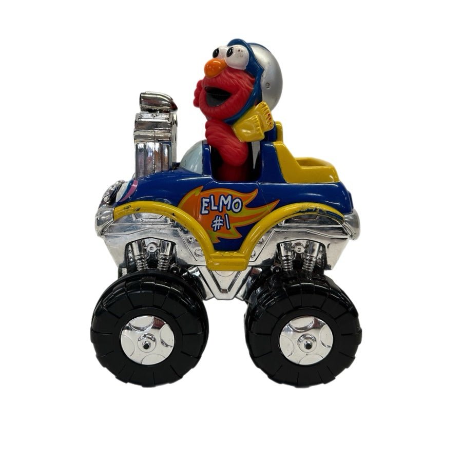 Mattel Sesame Street Elmo's Monster Truck Friction 90684 Vintage 2002 | Finer Things Resale