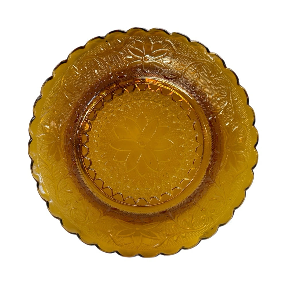 Tiara Indiana Glassware Sandwich Glass Covered Dome Butter Dish VINTAGE 1970's