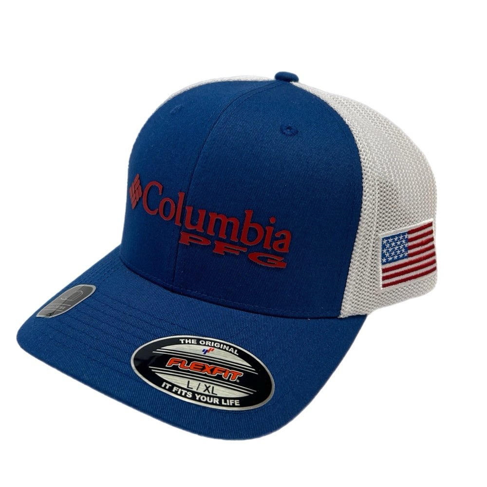 Columbia PFG USA High Crown FlexFit Mesh Back S/M NEW! | Finer Things Resale