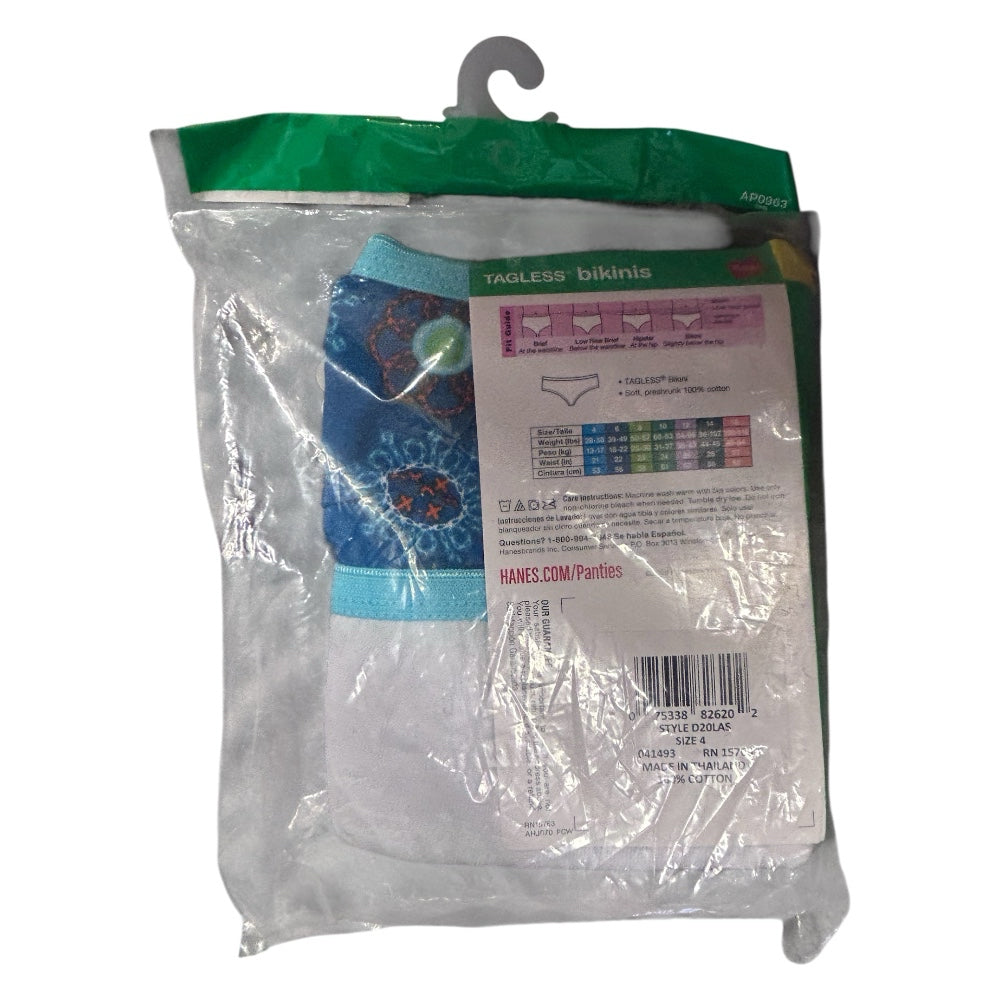Hanes Value Pack 6 pair bikini panty tagless  Toddler size 4 NEW | Finer Things Resale