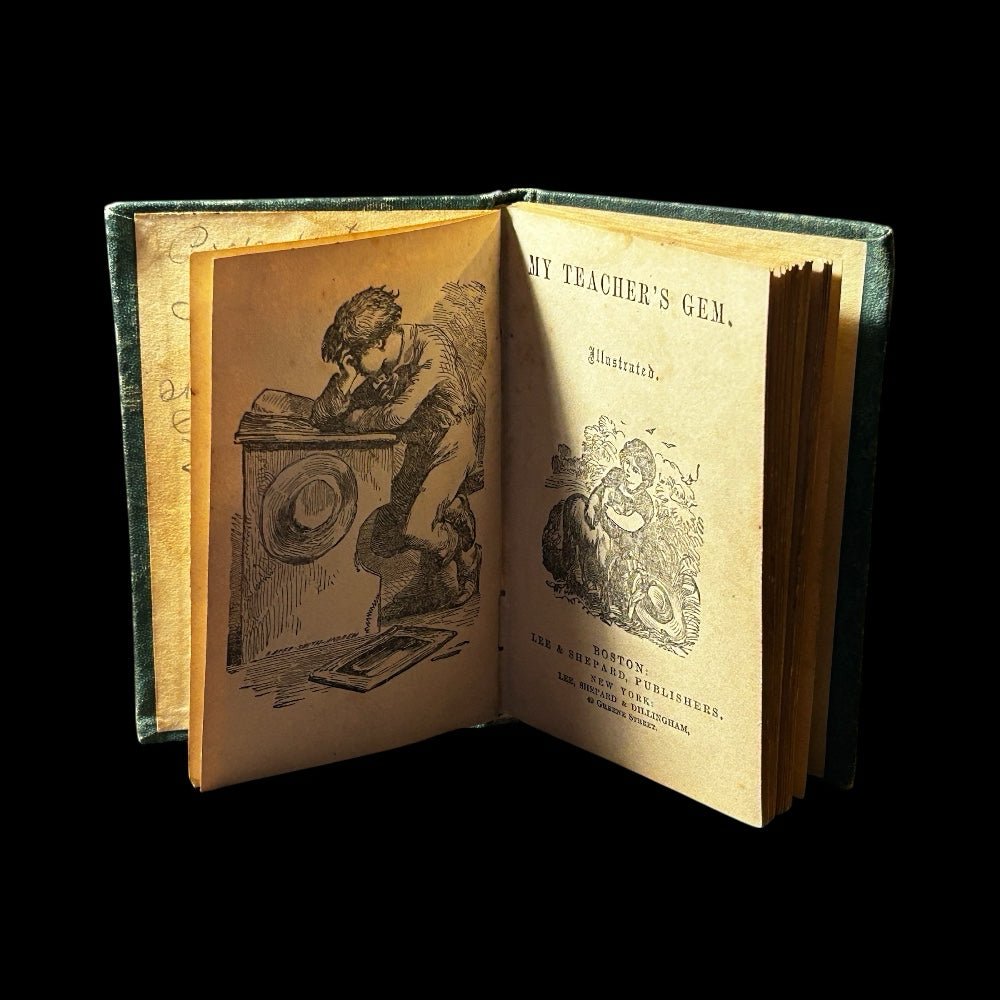 My Teacher's Gem c.1868 Lee & Shepard Miniature Book Inscribed 1874 | Finer Things Resale