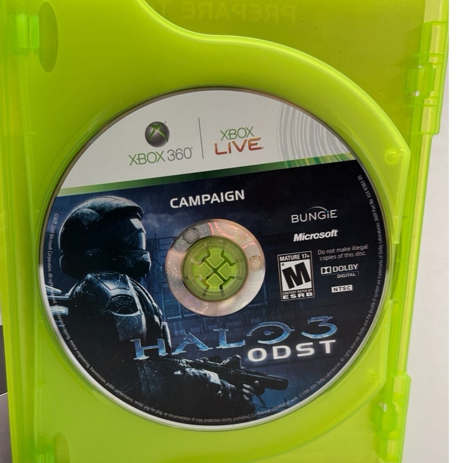 Halo 3 ODST Xbox 360 Game Complete CIB 2 Discs Manual 2009 Rated M17+ | Finer Things Resale