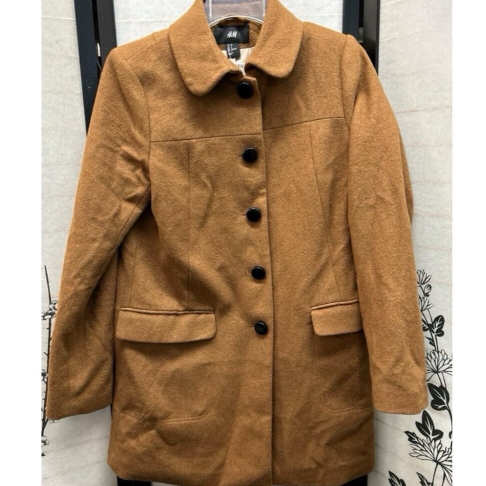 H & M Wool Trench Coat SIZE 8 | Finer Things Resale