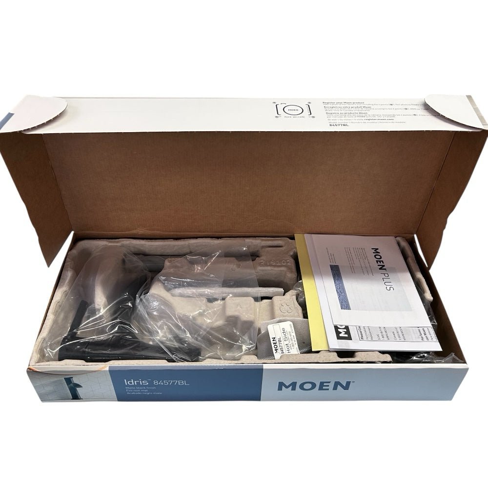 Moen Idris Bathroom Faucet and Push Down Drain Matte Black NEW! | Finer Things Resale