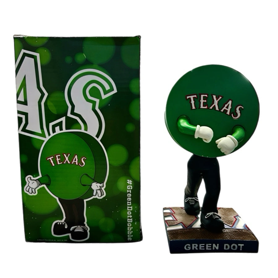 Texas Rangers Green Dot Bobblehead Team Figure Kloanz with box MLB 2013 Nitto | Finer Things Resale