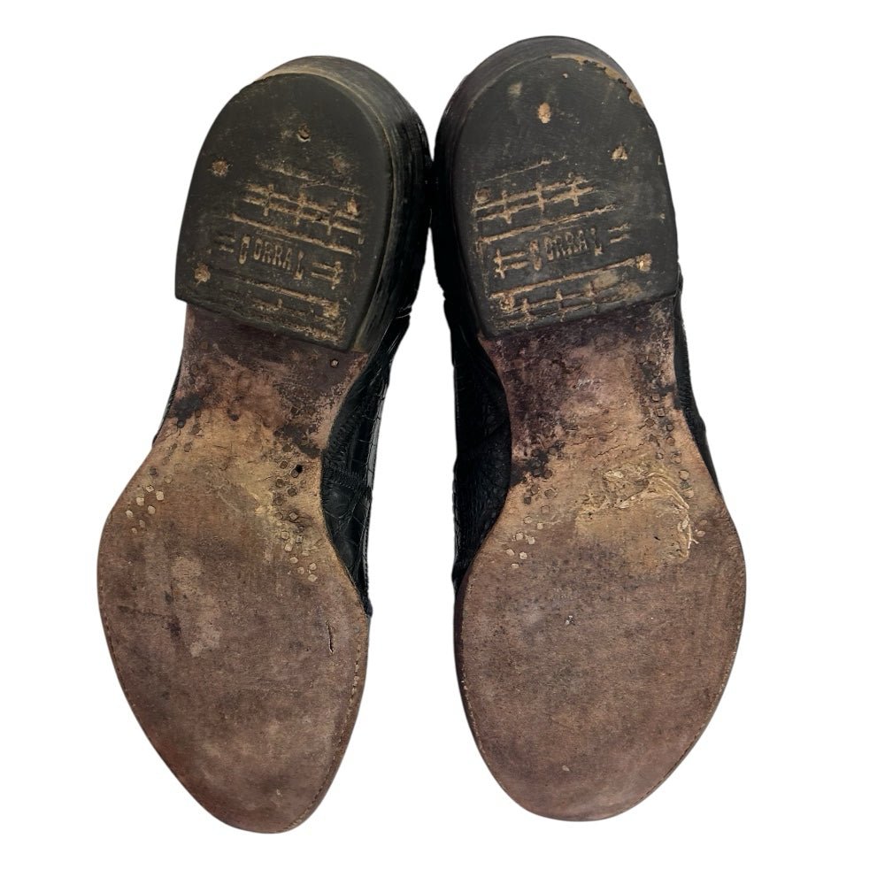 Corral Western Cowboy Alligator Boots Almond Tod MENS SIZE D 340117 | Finer Things Resale