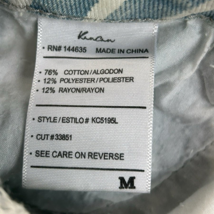 Kancan Striped Distressed Denim Cut-off Shorts SIZE MEDIUM | Finer Things Resale
