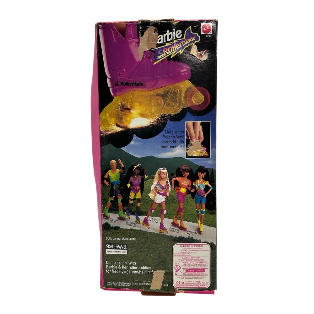 Rollerblade Barbie Doll Mattel with original box 2214 VINTAGE 1991 | Finer Things Resale
