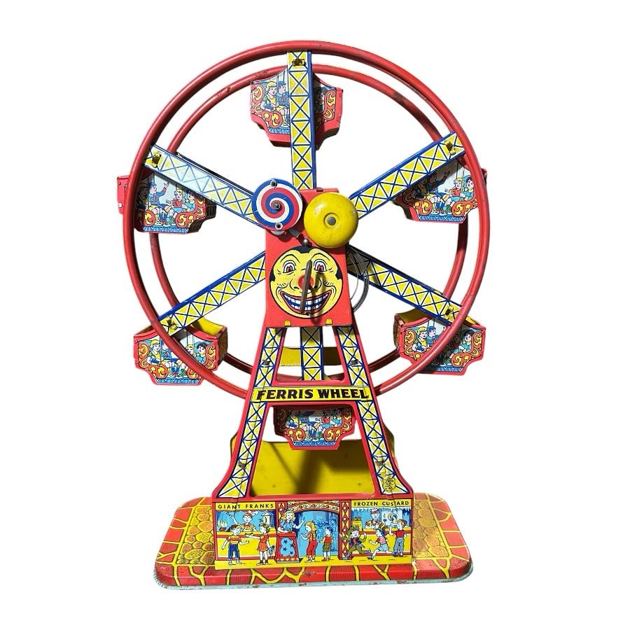 J.Chein Tin Litho Hercules Ferris Wheel Wind-Up toy VINTAGE 1930's | Finer Things Resale