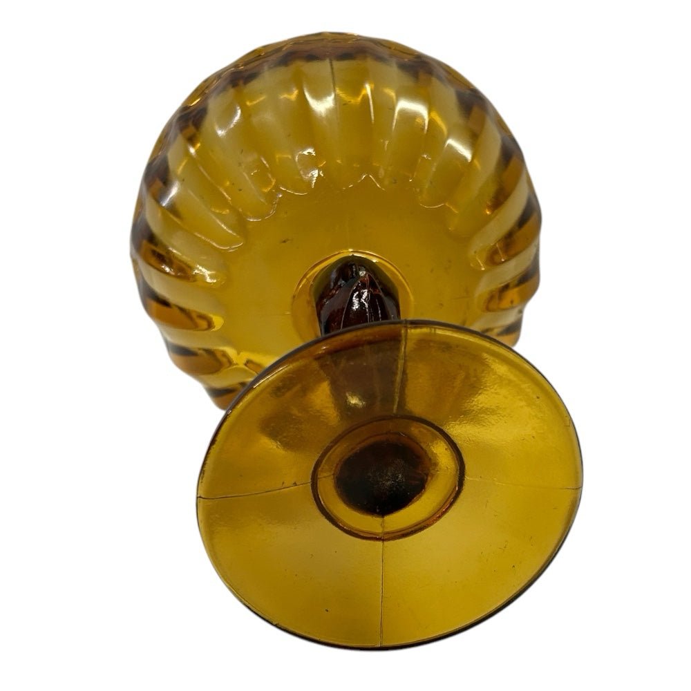 Indiana Glass Company Lotus Blossom Compote Pedestal Bowl VINTAGE 1970's | Finer Things Resale