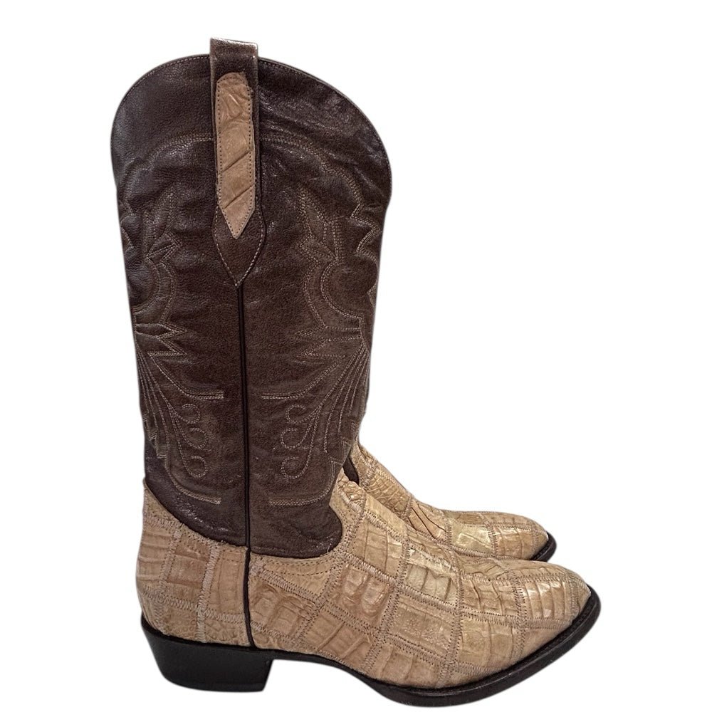 Corral Boots Exotic Alligator Inlay Cowboy Western Boots SIZE 11 D | Finer Things Resale
