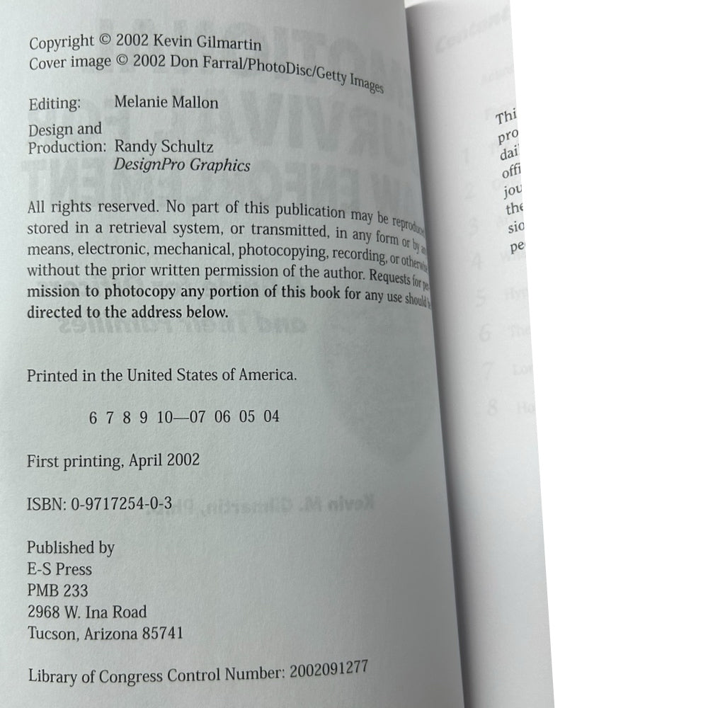 Emotional Survival for Law Enforcement: A Guide for Officers Kevin M Gilmartin | Finer Things Resale