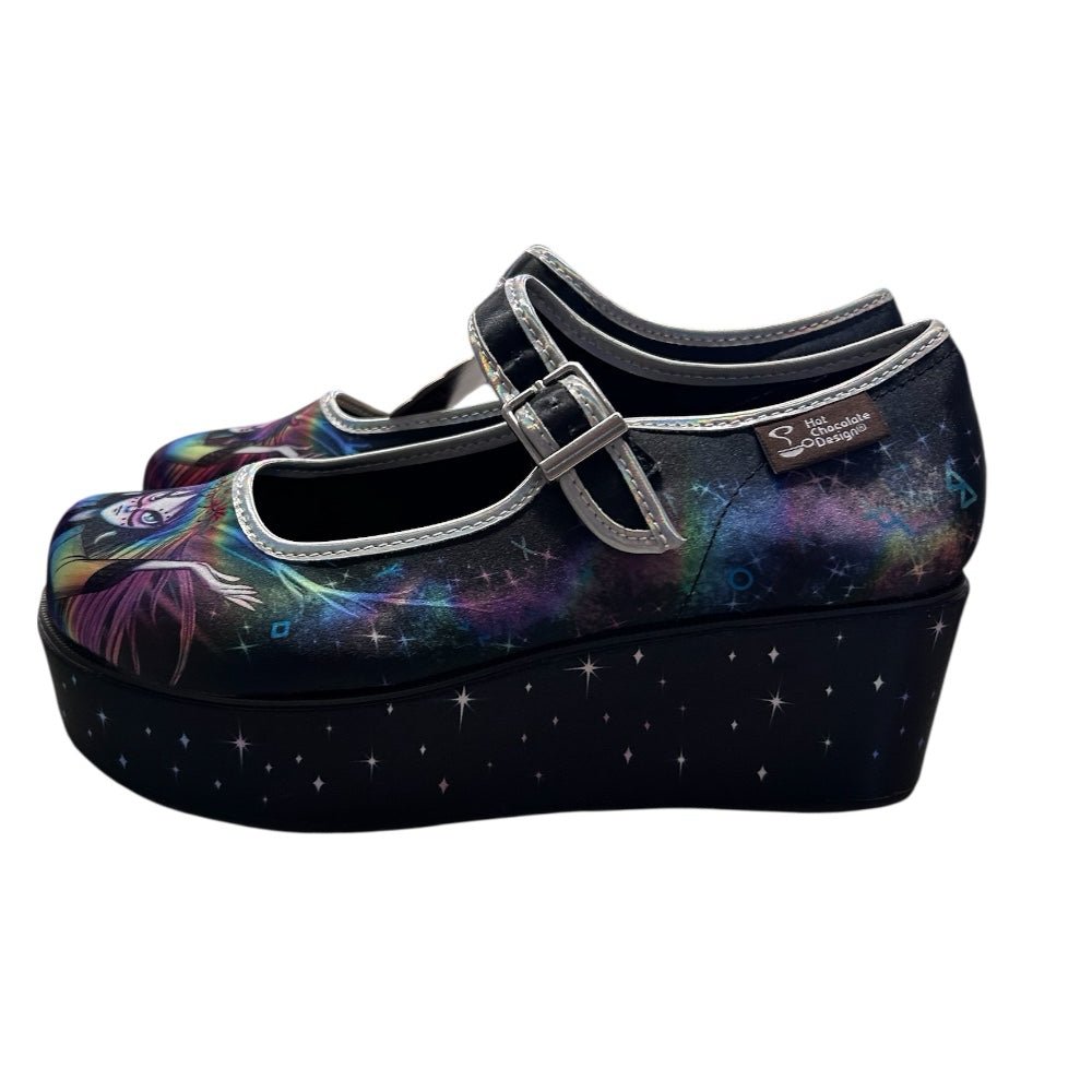 Chocolaticas Hot Chocolate Designs Double Cream Pagan Spirit Mary Janes SZ 5 NWT | Finer Things Resale