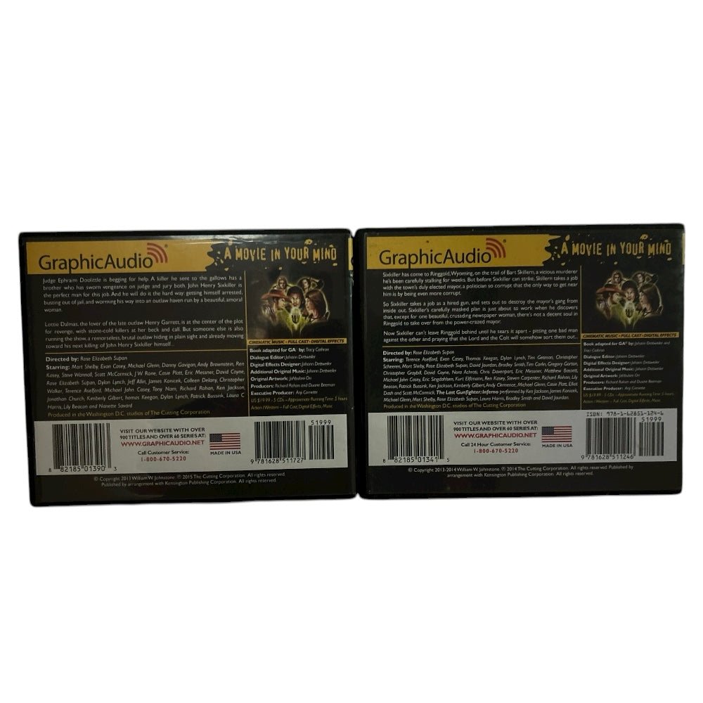 SixKiller US Marshall Series William W Johnstone GraphicAudio #4 and #5 Western | Finer Things Resale