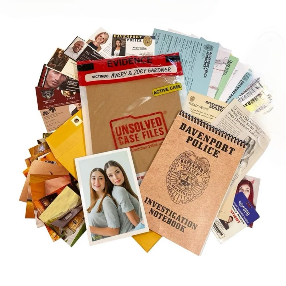 Unsolved Case Files Avery & Zoey Gardner Case Game Pressman | Finer Things Resale