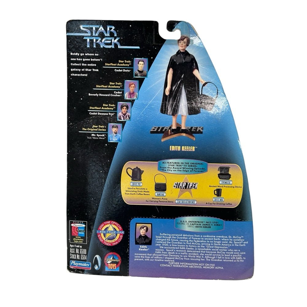 Star Trek Edith Keeler Warp Factor Series 3 Action Figure Playmates 1997 65114 | Finer Things Resale