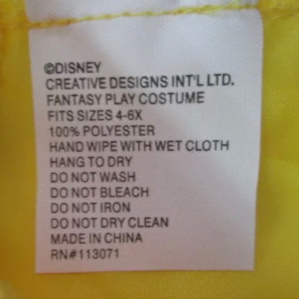 Disney Beauty & the Beast Princess Belle 4pc costume SIZE 4-6X | Finer Things Resale