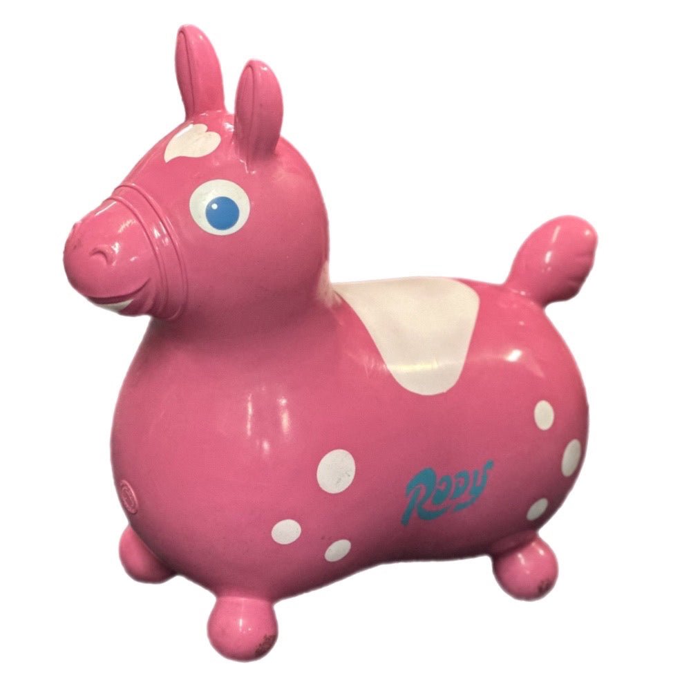 Rody inflatable bouncy ride on horse pony Ledra Plastics VINTAGE 1984 | Finer Things Resale